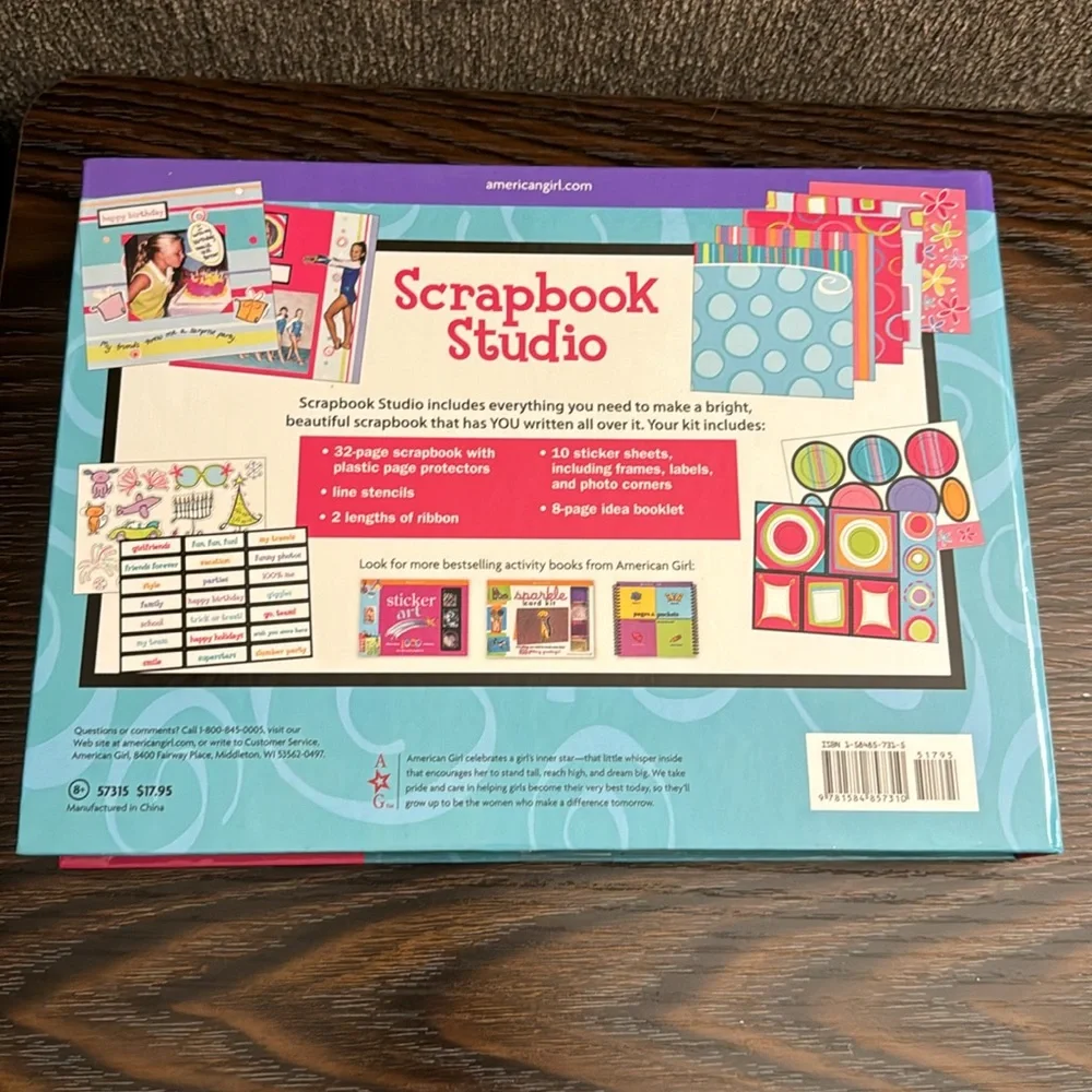 NEW American Girl Scrapbook Studio Kit 2008